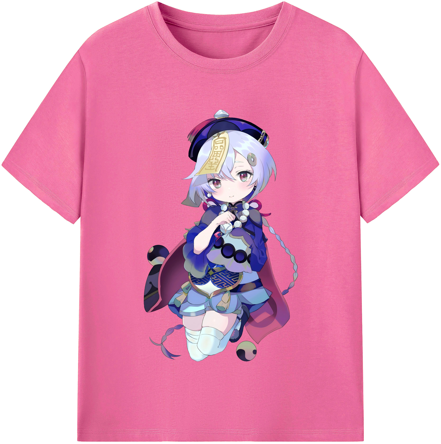 げんし神 七七 なな  genshin Nana レディースカジュアルプリントTシャツ（綿100％）